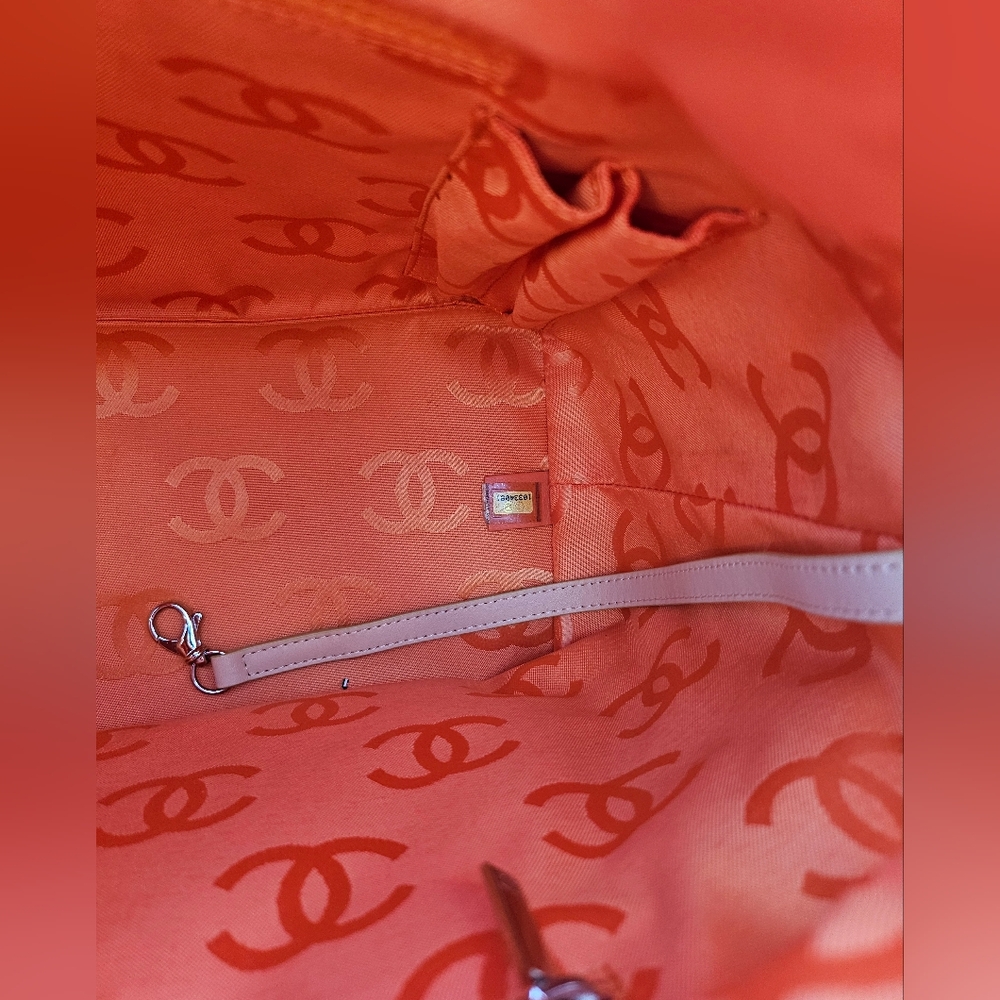 Chanel Cambon Line Large Tote Nude with Yellow C's - Picture 9 of 14